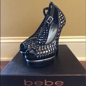 bebe Black Heels